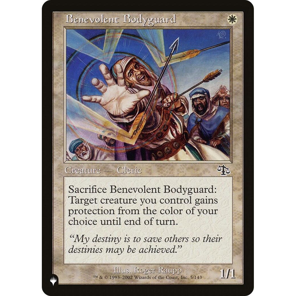 Image for Benevolent Bodyguard (5/143) (LIST) - Magic: The Gathering