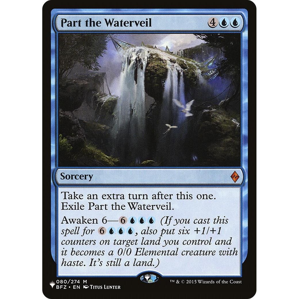 Image for Part the Waterveil (080/274) (LIST) - Magic: The Gathering