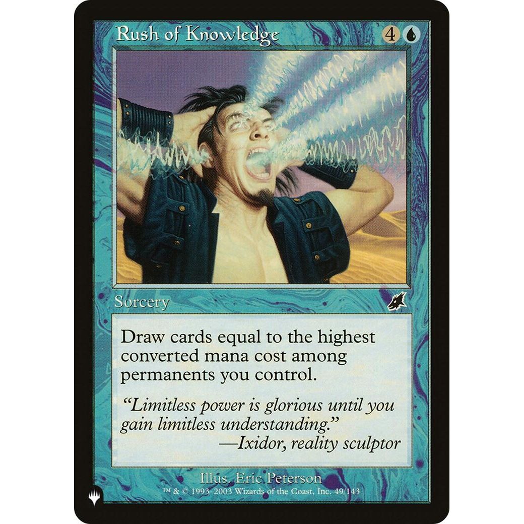 Image for Rush of Knowledge (49/143) (LIST) - Magic: The Gathering
