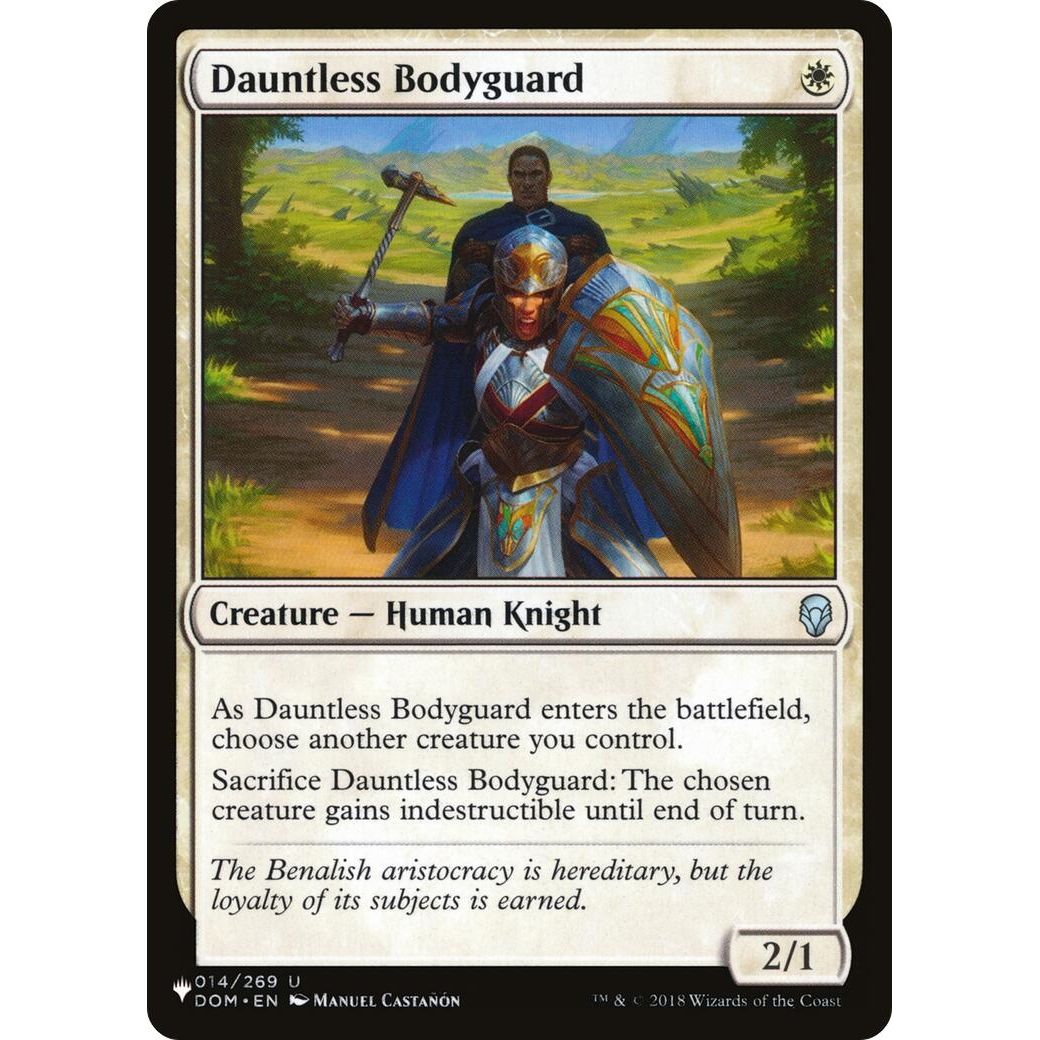 Image for Dauntless Bodyguard (014/269) (LIST) - Magic: The Gathering