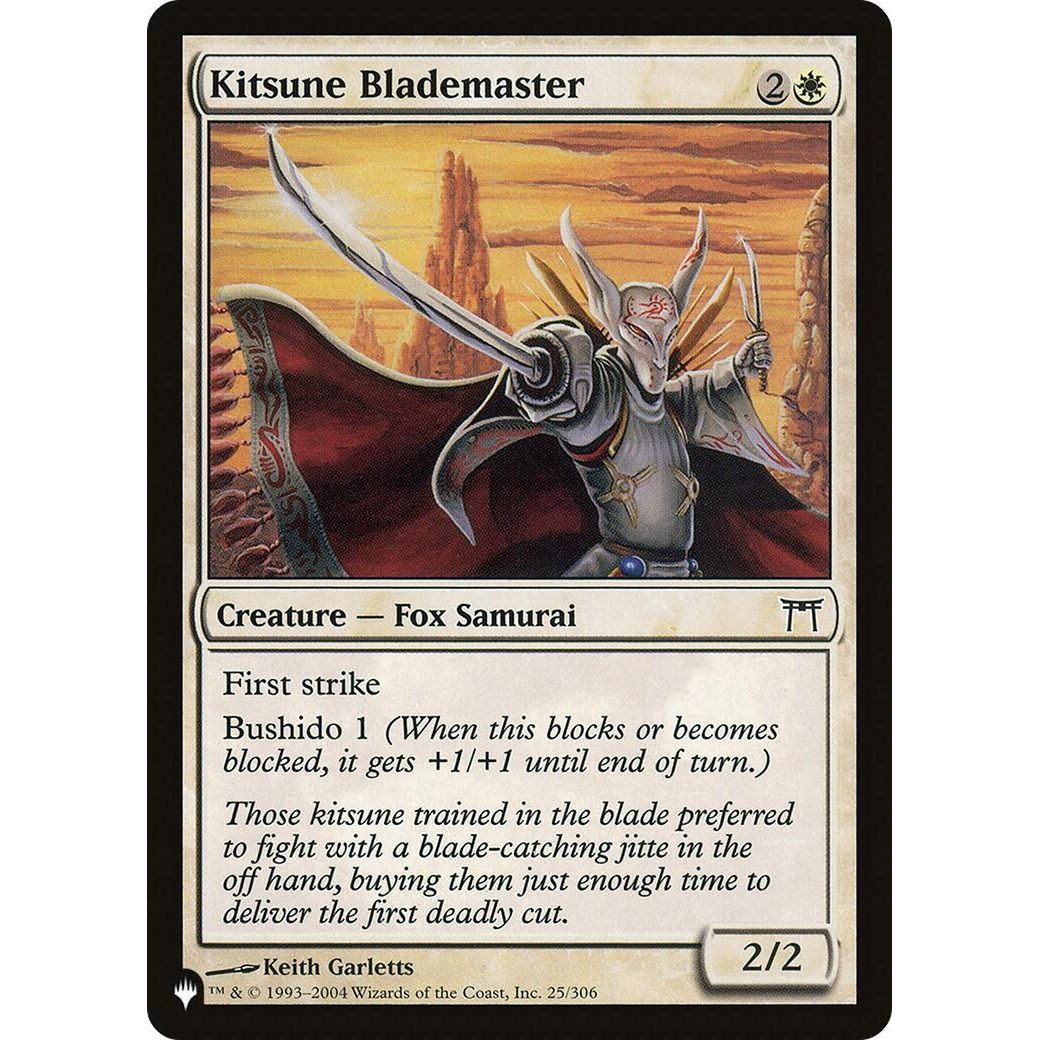 Image for Kitsune Blademaster (25/306) (LIST) - Magic: The Gathering