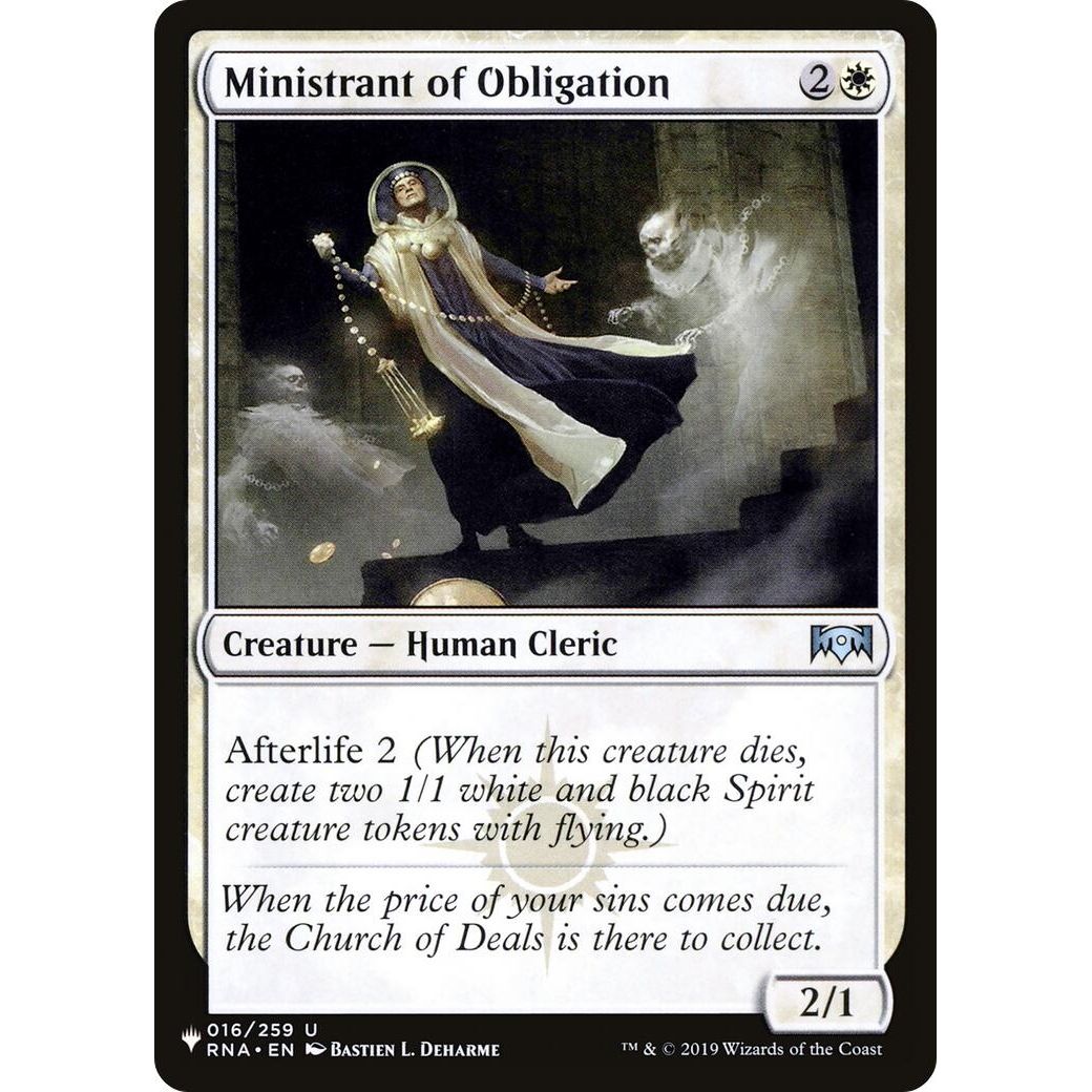 Image for Ministrant of Obligation (016/259) (LIST) - Magic: The Gathering
