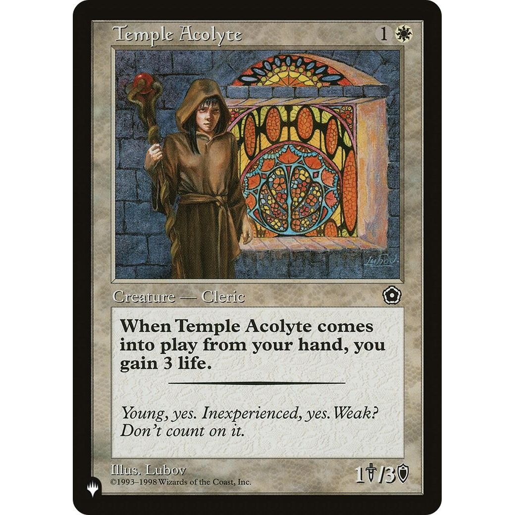 Image for Temple Acolyte (LIST) - Magic: The Gathering