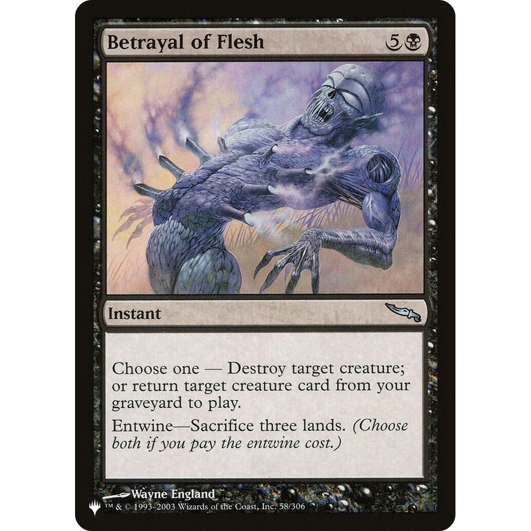 Image for Betrayal of Flesh (58/306) (LIST) - Magic: The Gathering