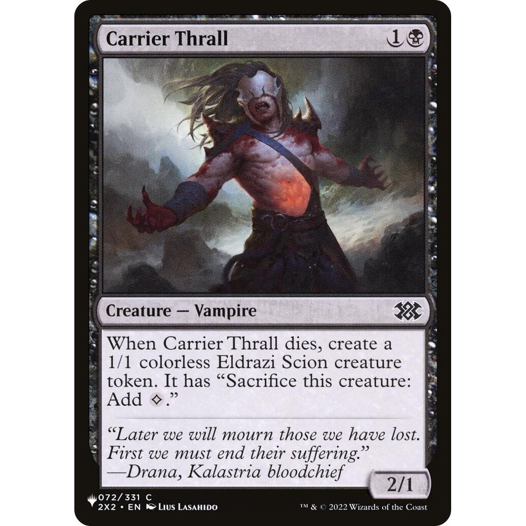 Image for Carrier Thrall (072/024) (LIST) - Magic: The Gathering