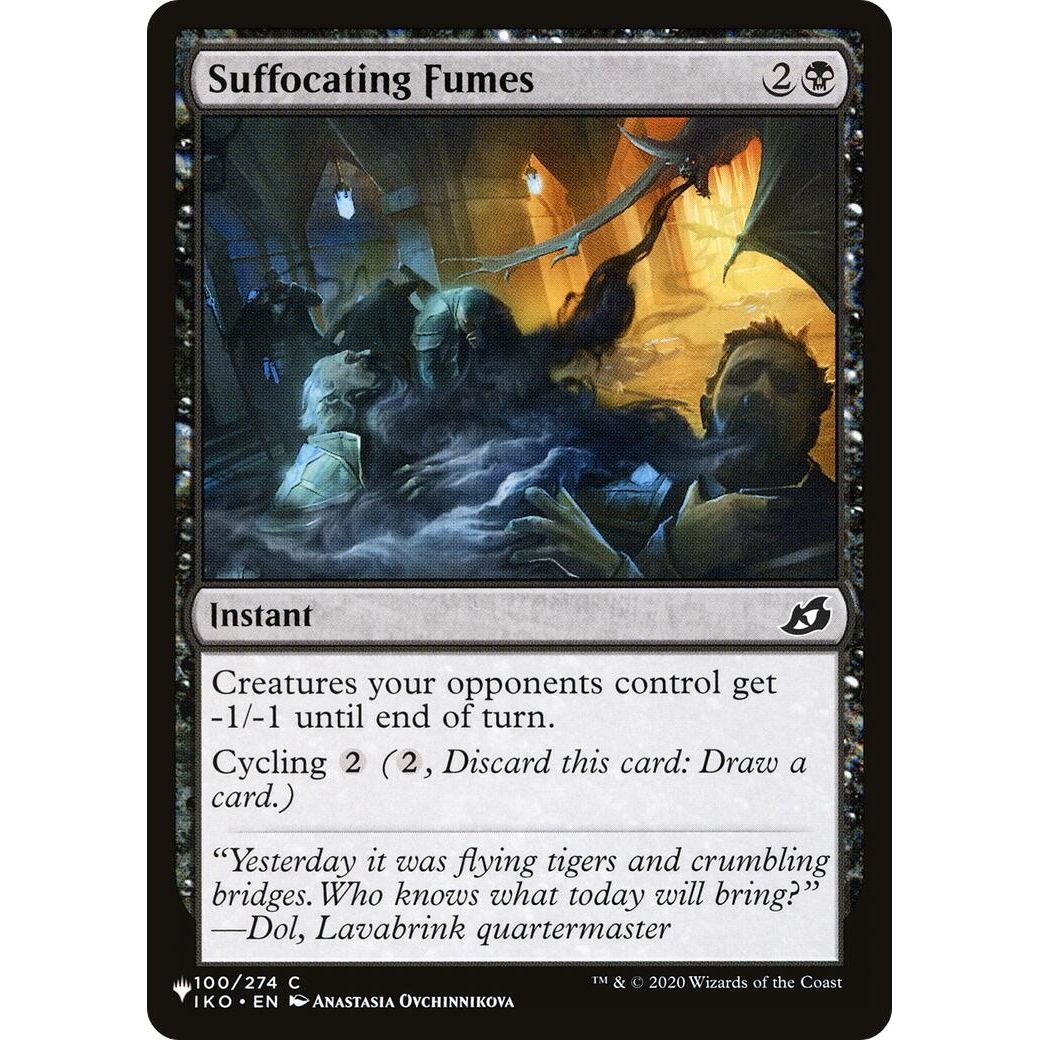 Image for Suffocating Fumes (100/274) (LIST) - Magic: The Gathering