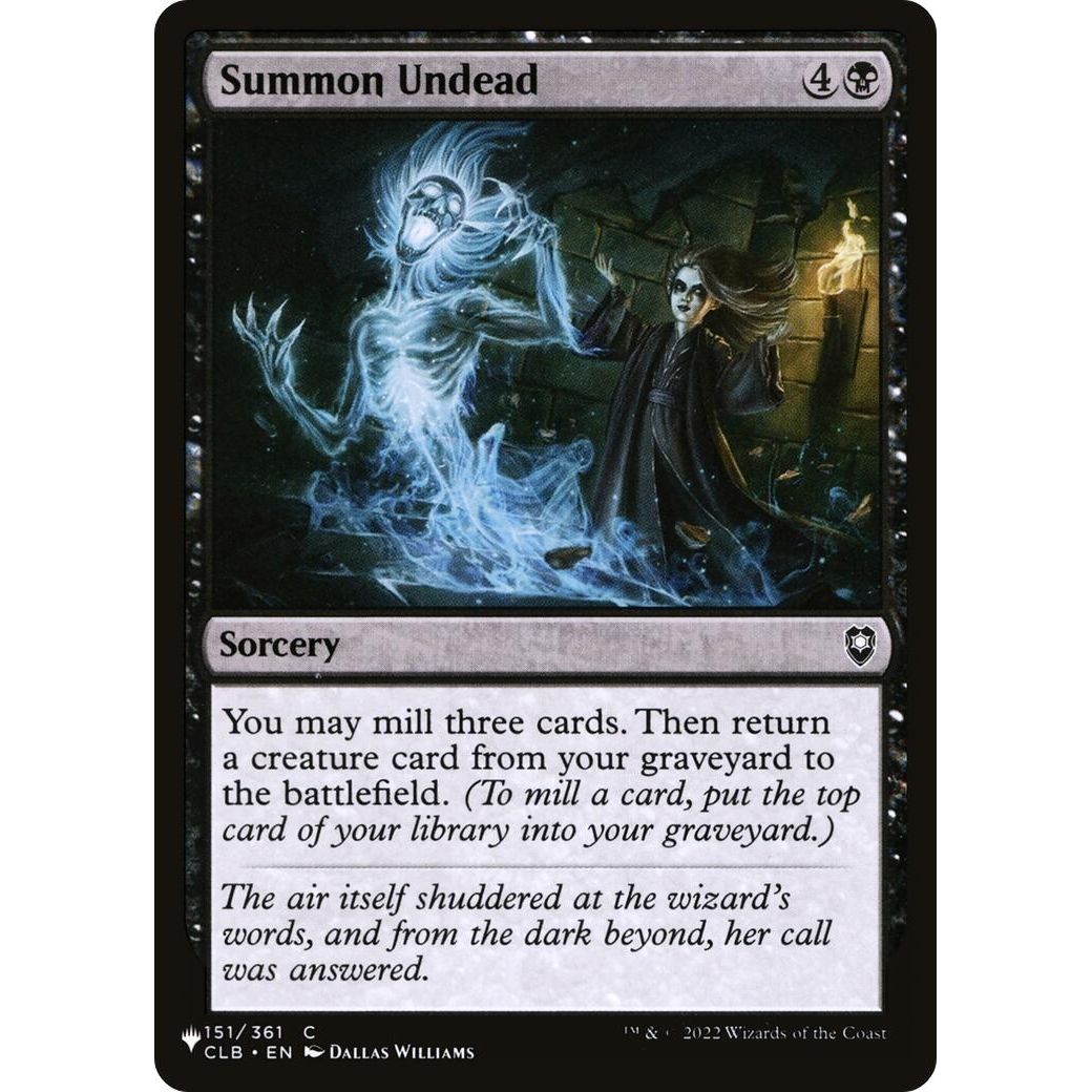 Image for Summon Undead (151/361) (LIST) - Magic: The Gathering