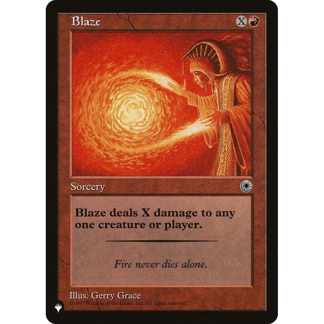 Image for Blaze (LIST) - Magic: The Gathering