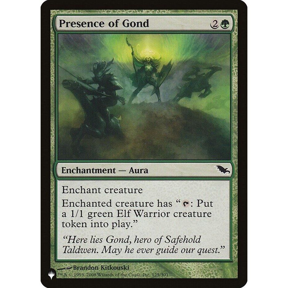 Image for Presence of Gond (125/301) (LIST) - Magic: The Gathering
