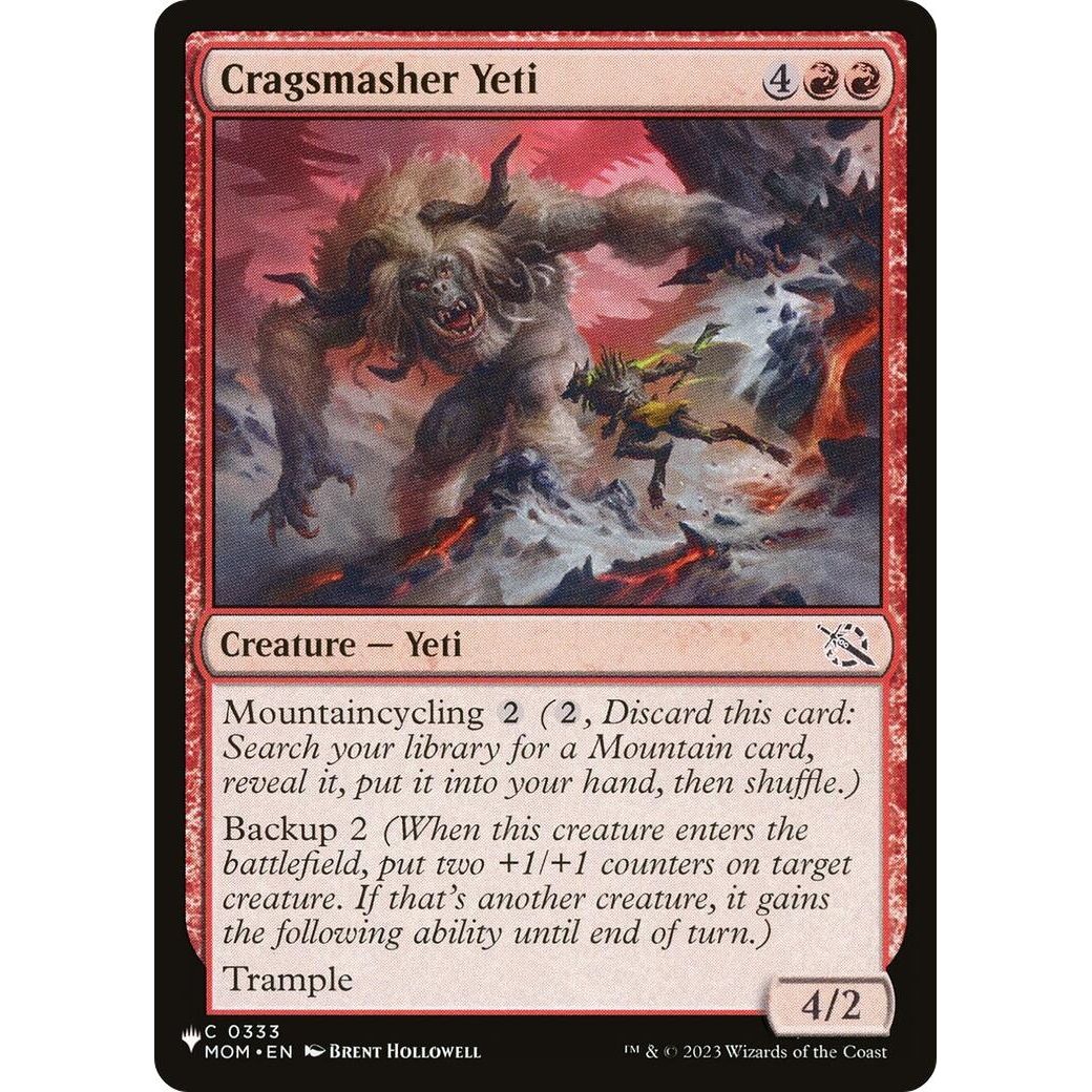 Image for Cragsmasher Yeti (0333) (LIST) - Magic: The Gathering