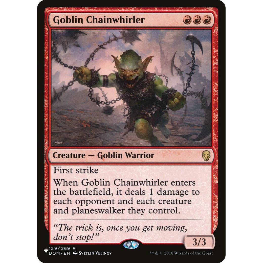 Image for Goblin Chainwhirler (129/269) (LIST) - Magic: The Gathering