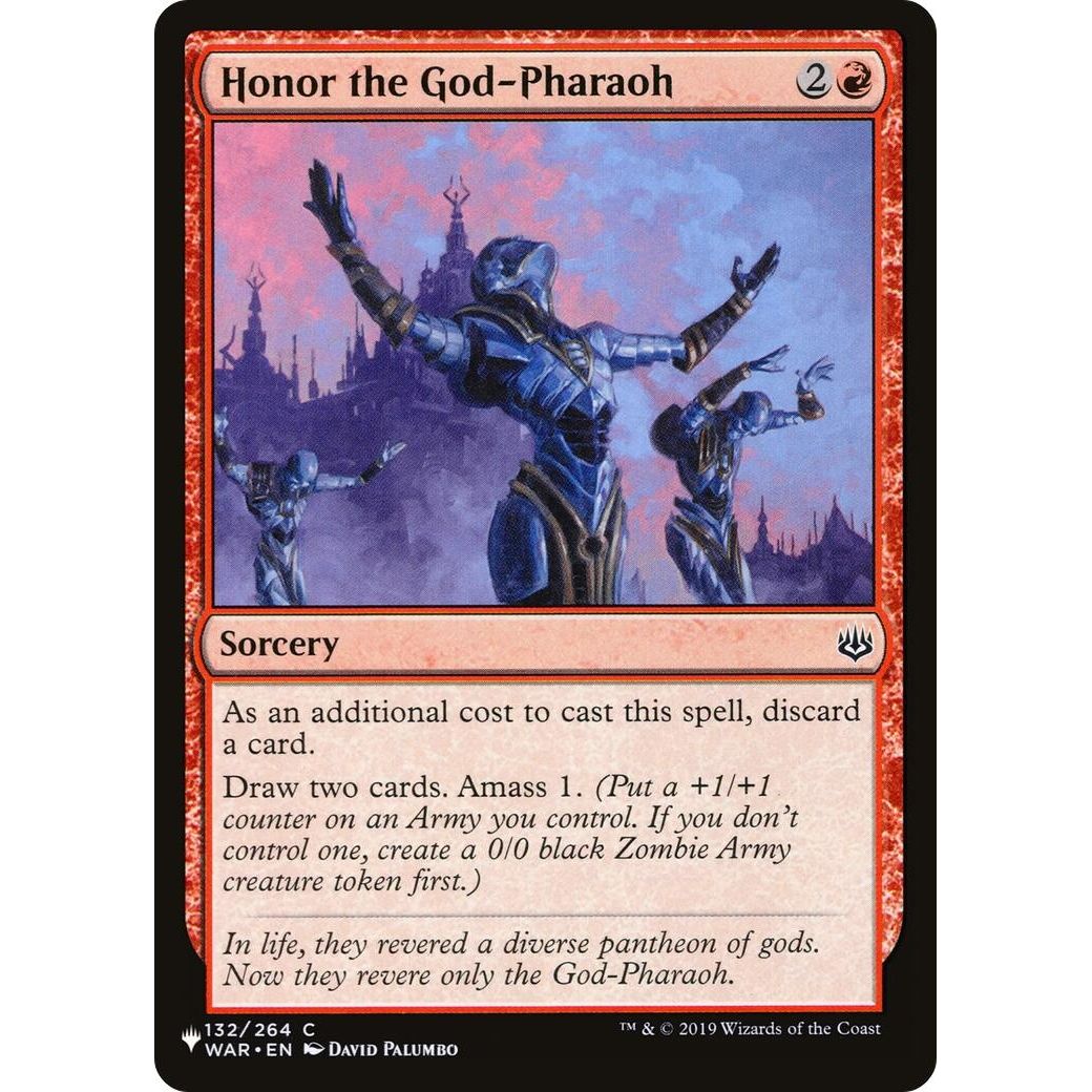 Image for Honor the God-Pharaoh (132/264) (LIST) - Magic: The Gathering