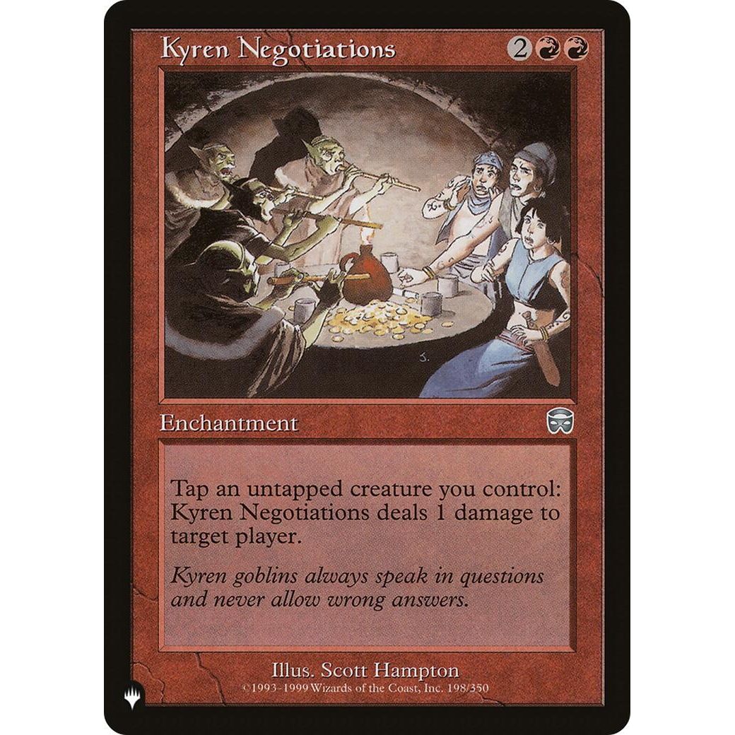 Image for Kyren Negotiations (198/350) (LIST) - Magic: The Gathering