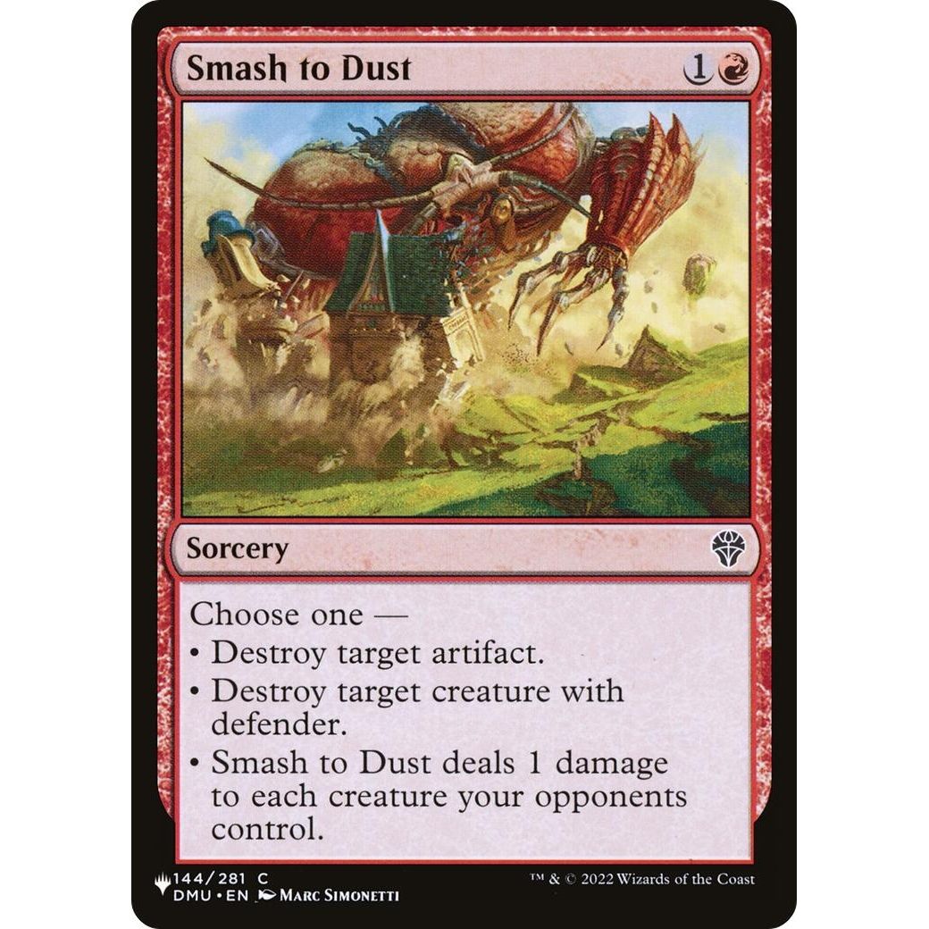 Image for Smash to Dust (144/281) (LIST) - Magic: The Gathering