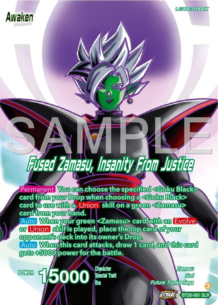 Image for Zamasu // Fused Zamasu, Insanity From Justice (Alternate Art) (BT26-061) (BT26) - Dragon Ball Super: Masters
