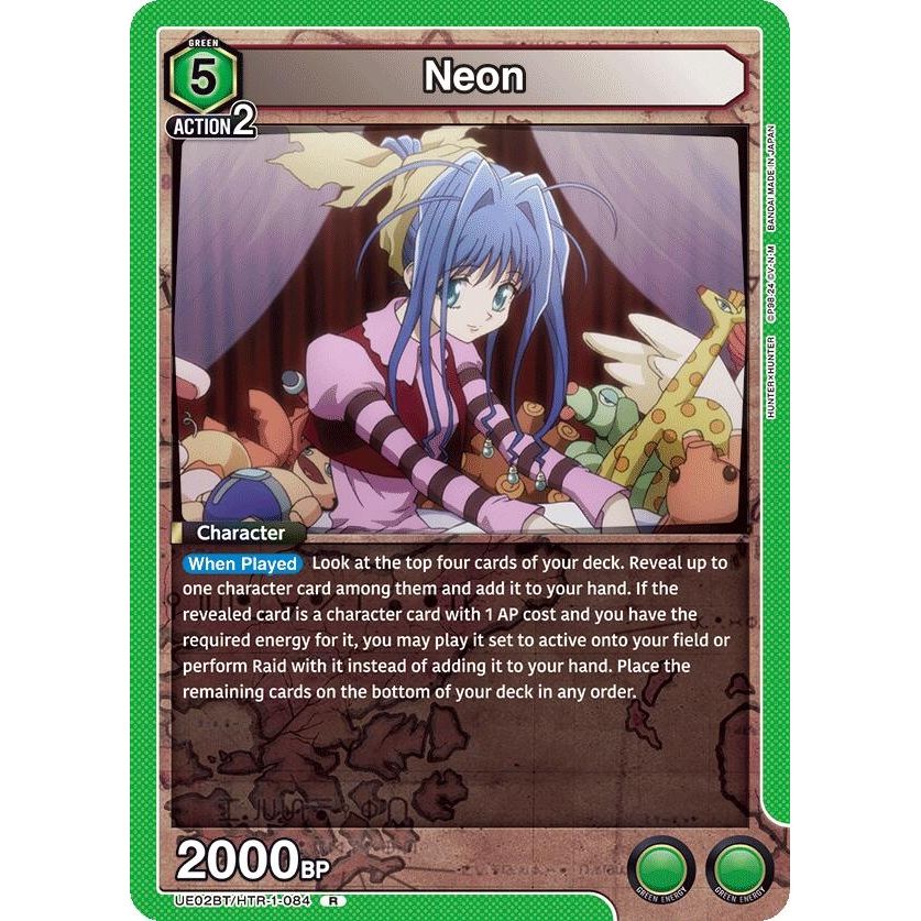 Image for Neon (UE02BT/HTR-1-084) (UE02BT) - Union Arena