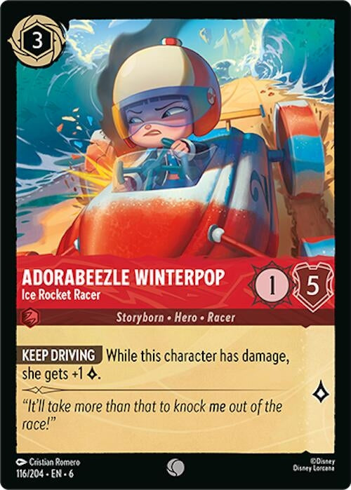 Image for Adorabeezle Winterpop - Ice Rocket Racer (116/204) (6) - Disney Lorcana