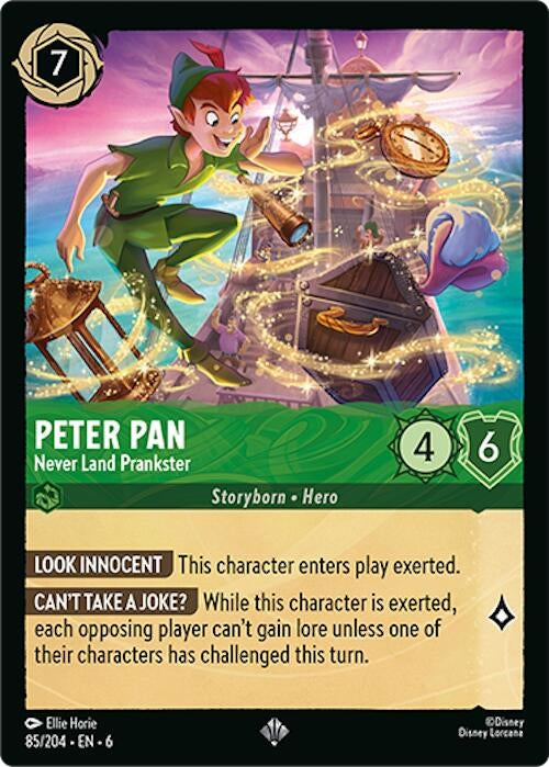 Image for Peter Pan - Never Land Prankster (85/204) (6) - Disney Lorcana