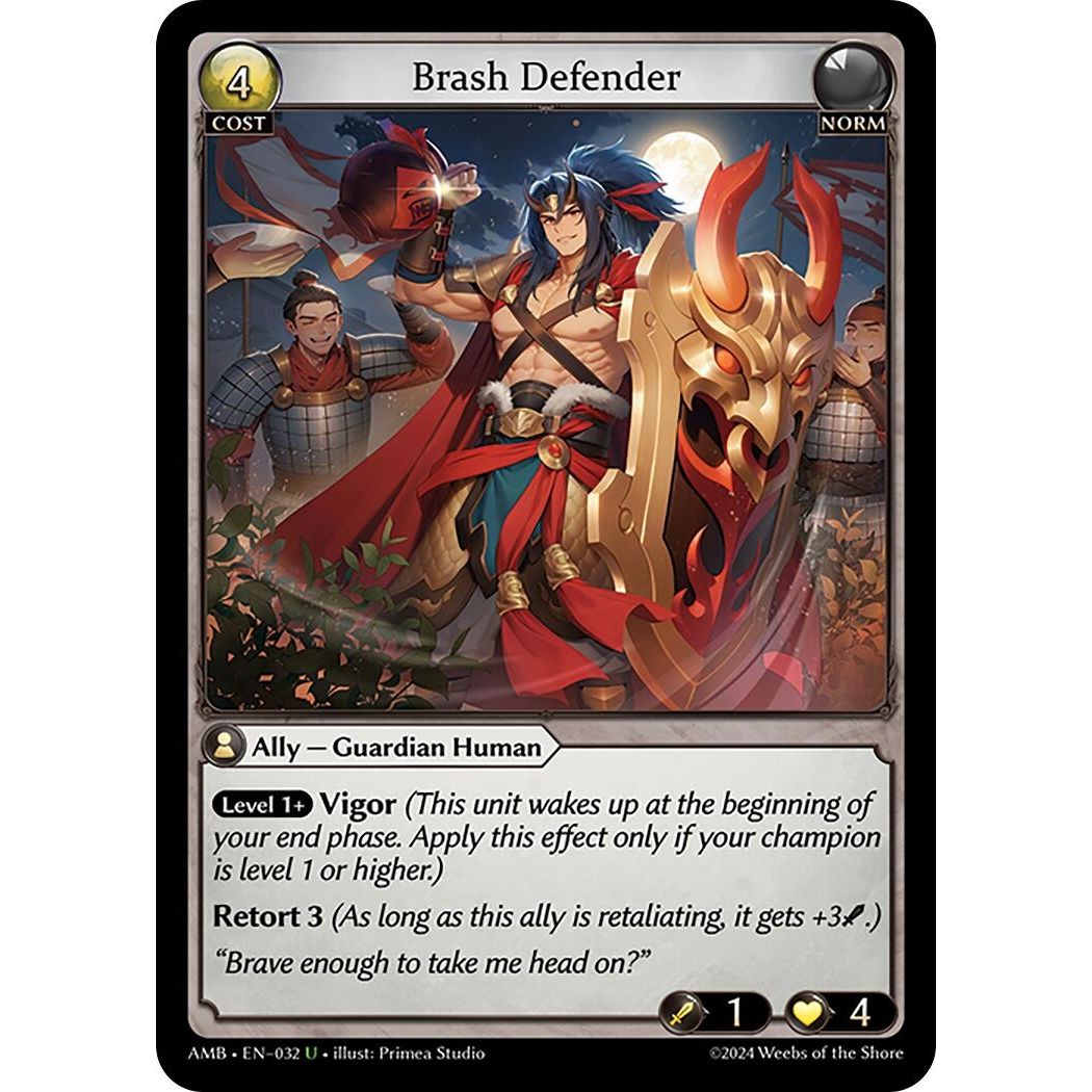 Image for Brash Defender (032) (AMB1E) - Grand Archive TCG