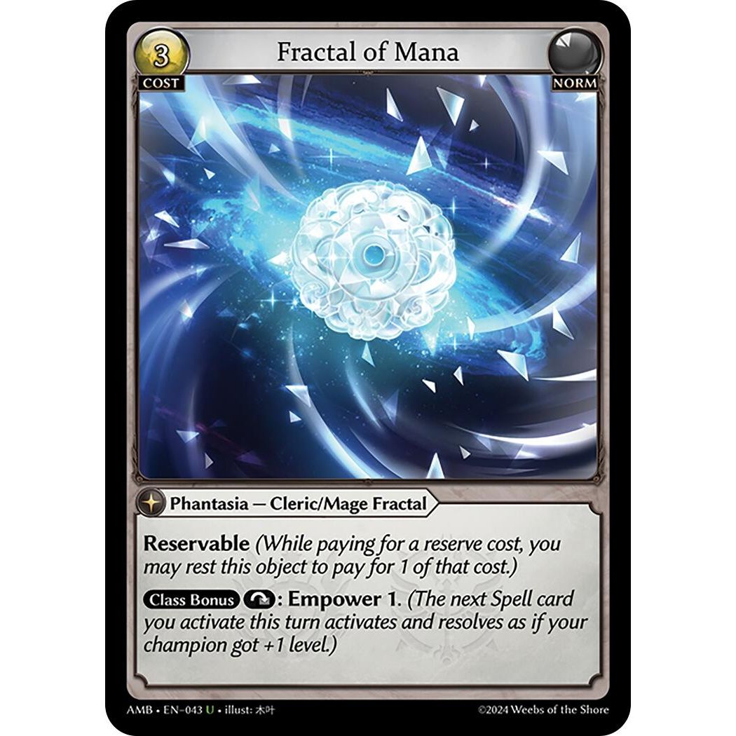 Image for Fractal of Mana (043) (AMB1E) - Grand Archive TCG