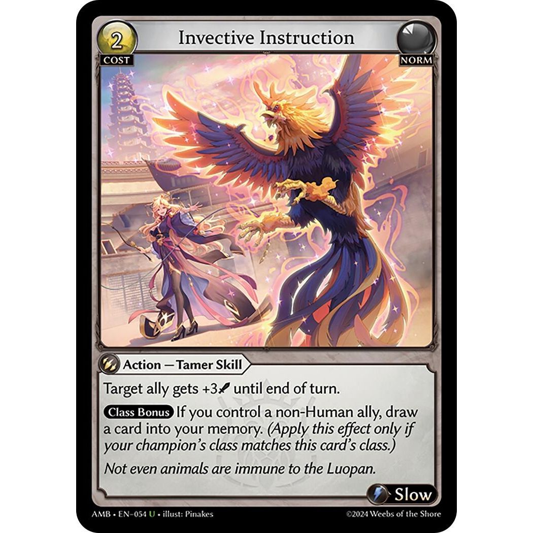 Image for Invective Instruction (054) (AMB1E) - Grand Archive TCG
