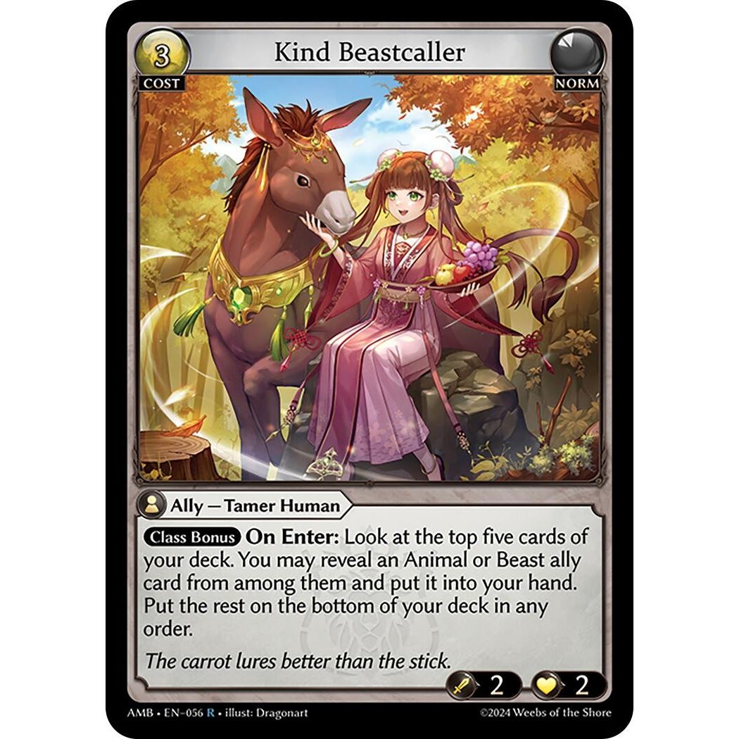 Image for Kind Beastcaller (056) (AMB1E) - Grand Archive TCG