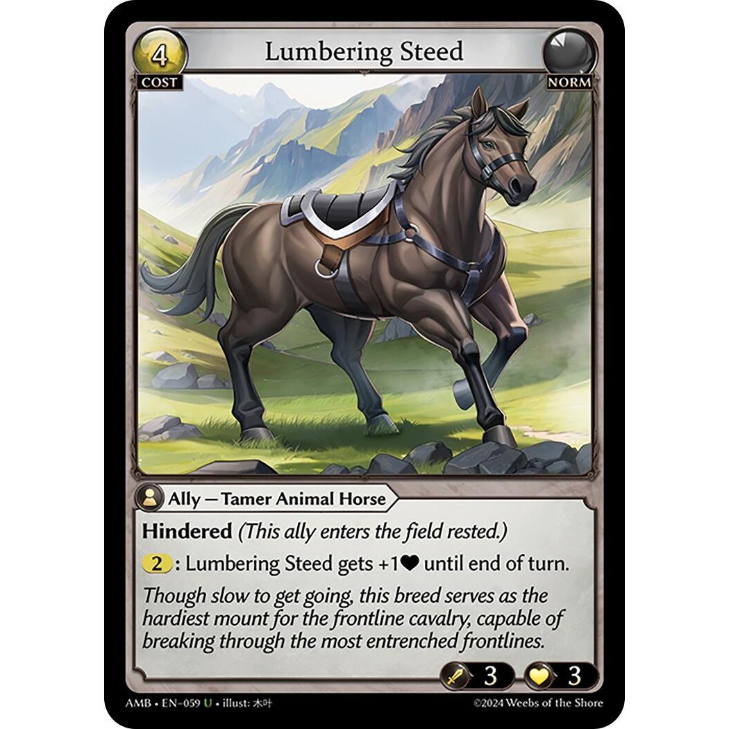 Image for Lumbering Steed (059) (AMB1E) - Grand Archive TCG