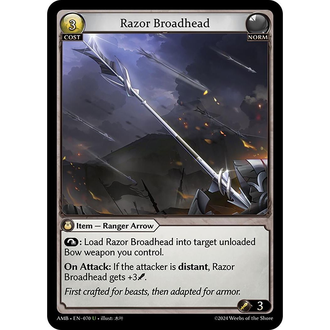 Image for Razor Broadhead (070) (AMB1E) - Grand Archive TCG