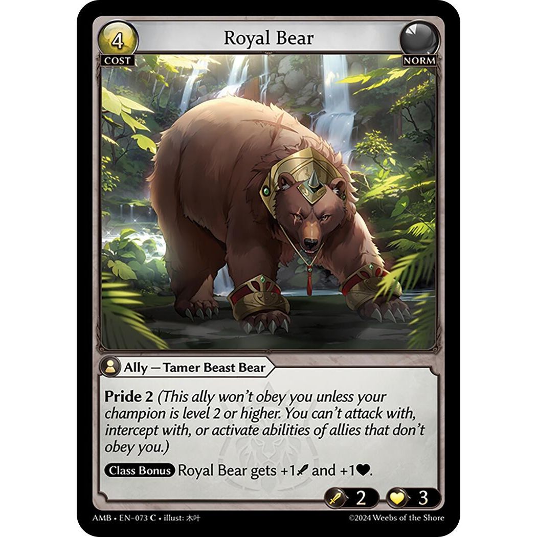 Image for Royal Bear (073) (AMB1E) - Grand Archive TCG