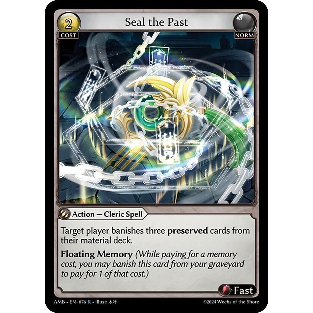 Image for Seal the Past (076) (AMB1E) - Grand Archive TCG