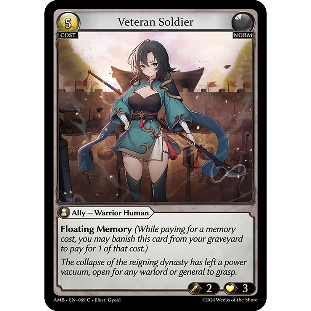 Image for Veteran Soldier (089) (AMB1E) - Grand Archive TCG