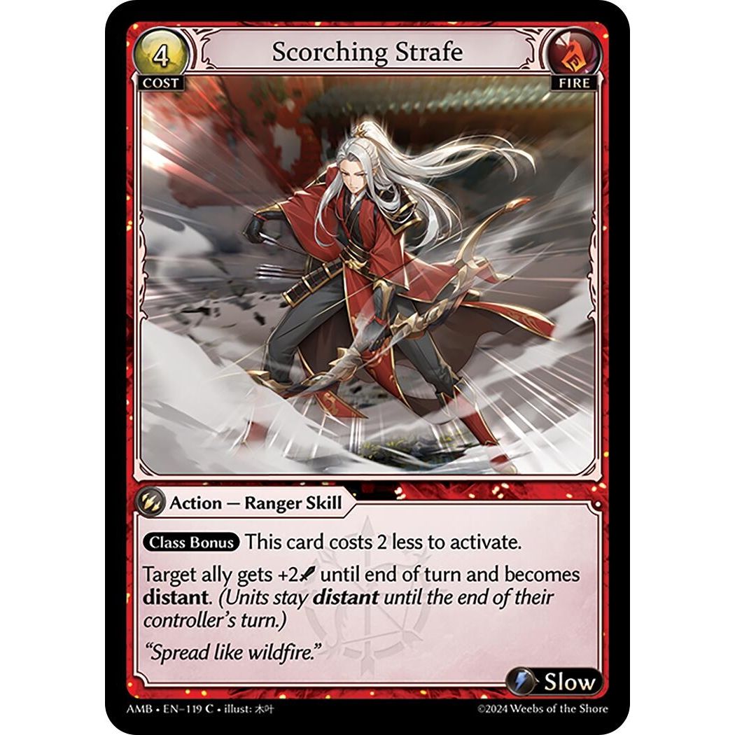 Image for Scorching Strafe (119) (AMB1E) - Grand Archive TCG