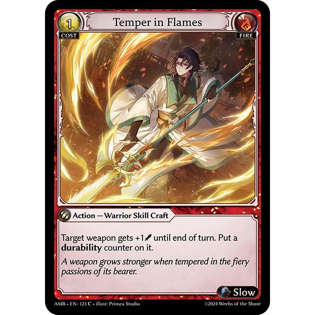 Image for Temper in Flames (123) (AMB1E) - Grand Archive TCG