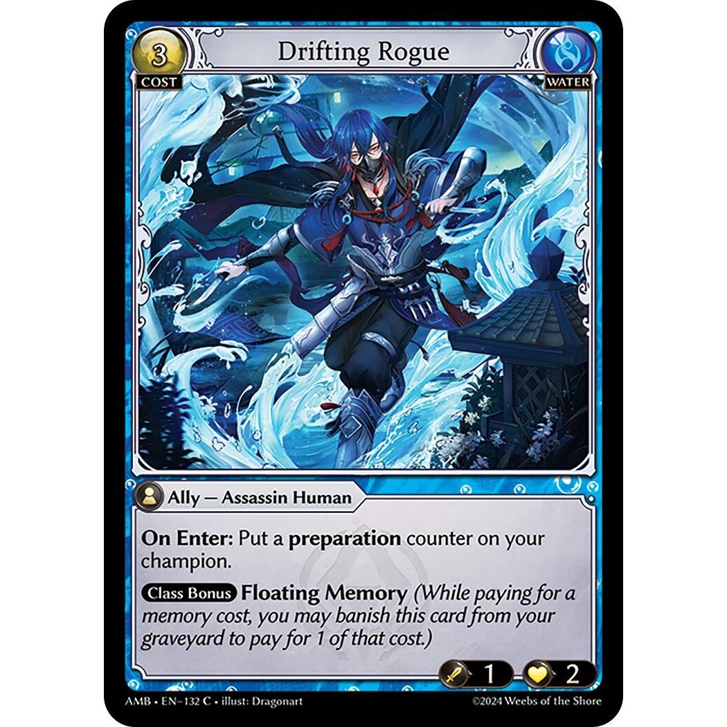 Image for Drifting Rogue (132) (AMB1E) - Grand Archive TCG