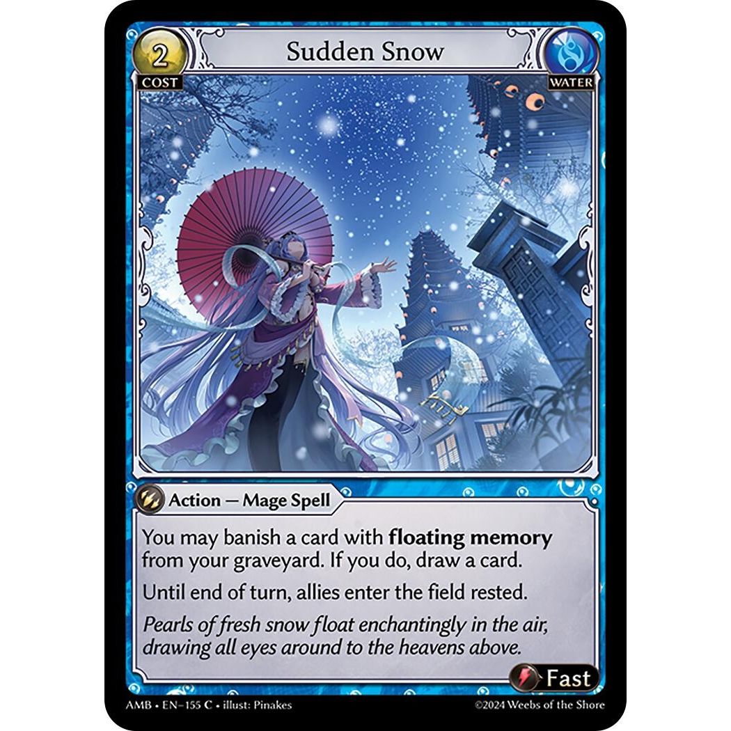 Image for Sudden Snow (155) (AMB1E) - Grand Archive TCG