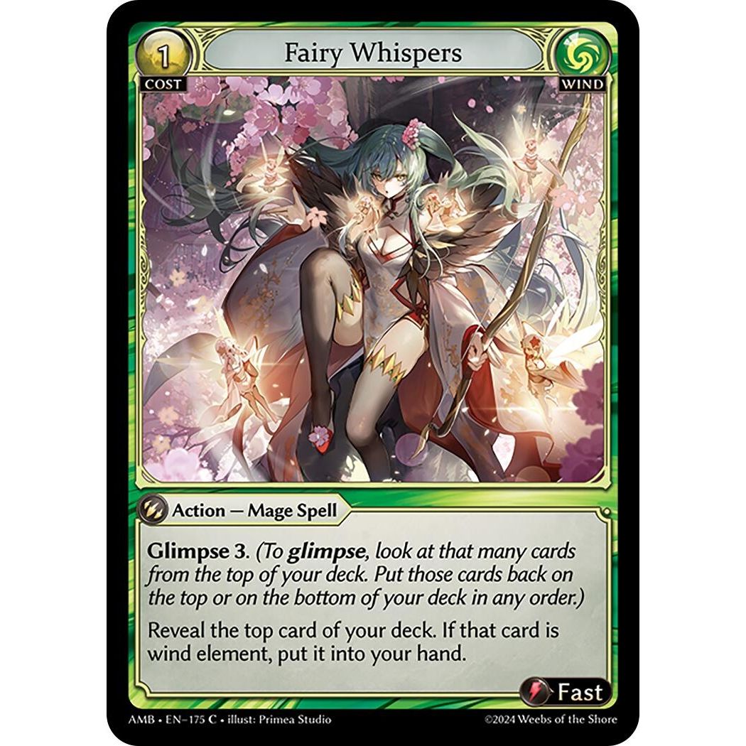 Image for Fairy Whispers (175) (AMB1E) - Grand Archive TCG