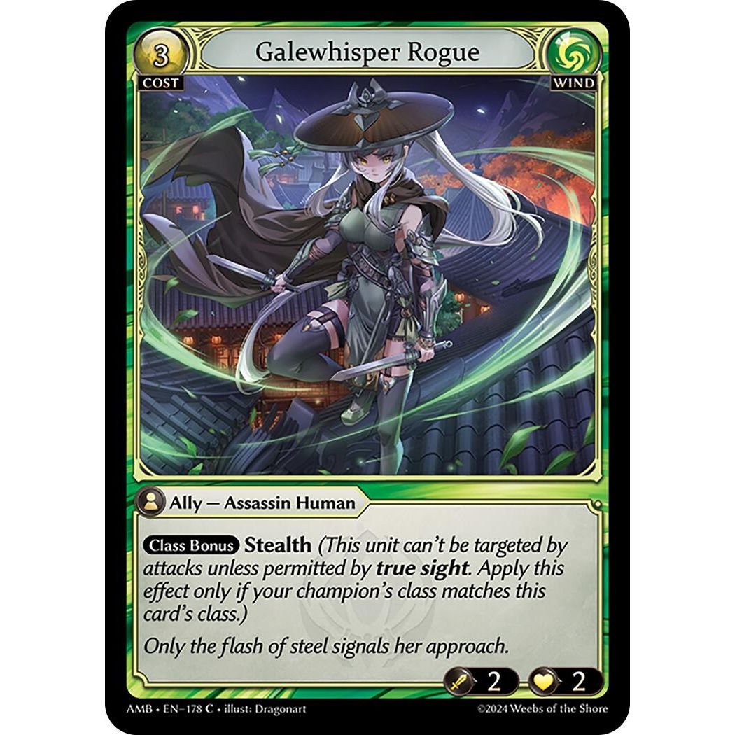 Image for Galewhisper Rogue (178) (AMB1E) - Grand Archive TCG