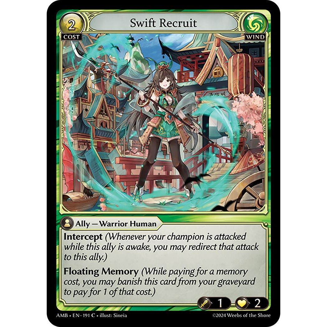 Image for Swift Recruit (191) (AMB1E) - Grand Archive TCG