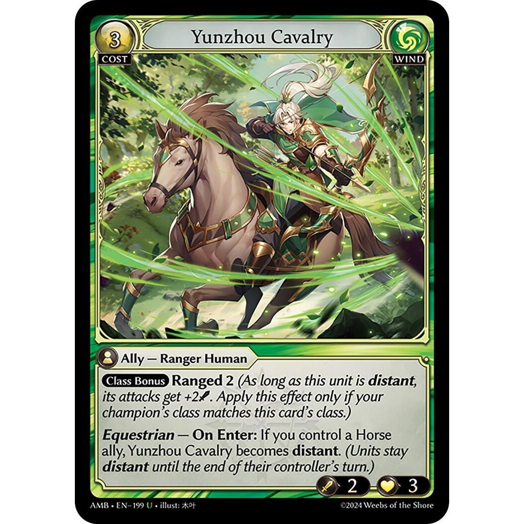 Image for Yunzhou Cavalry (199) (AMB1E) - Grand Archive TCG