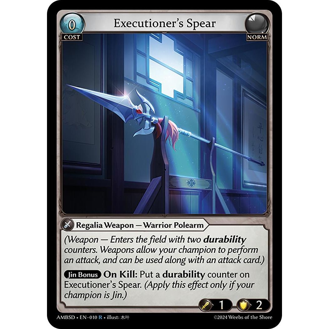 Image for Executioner's Spear (010) (AMBSD) - Grand Archive TCG