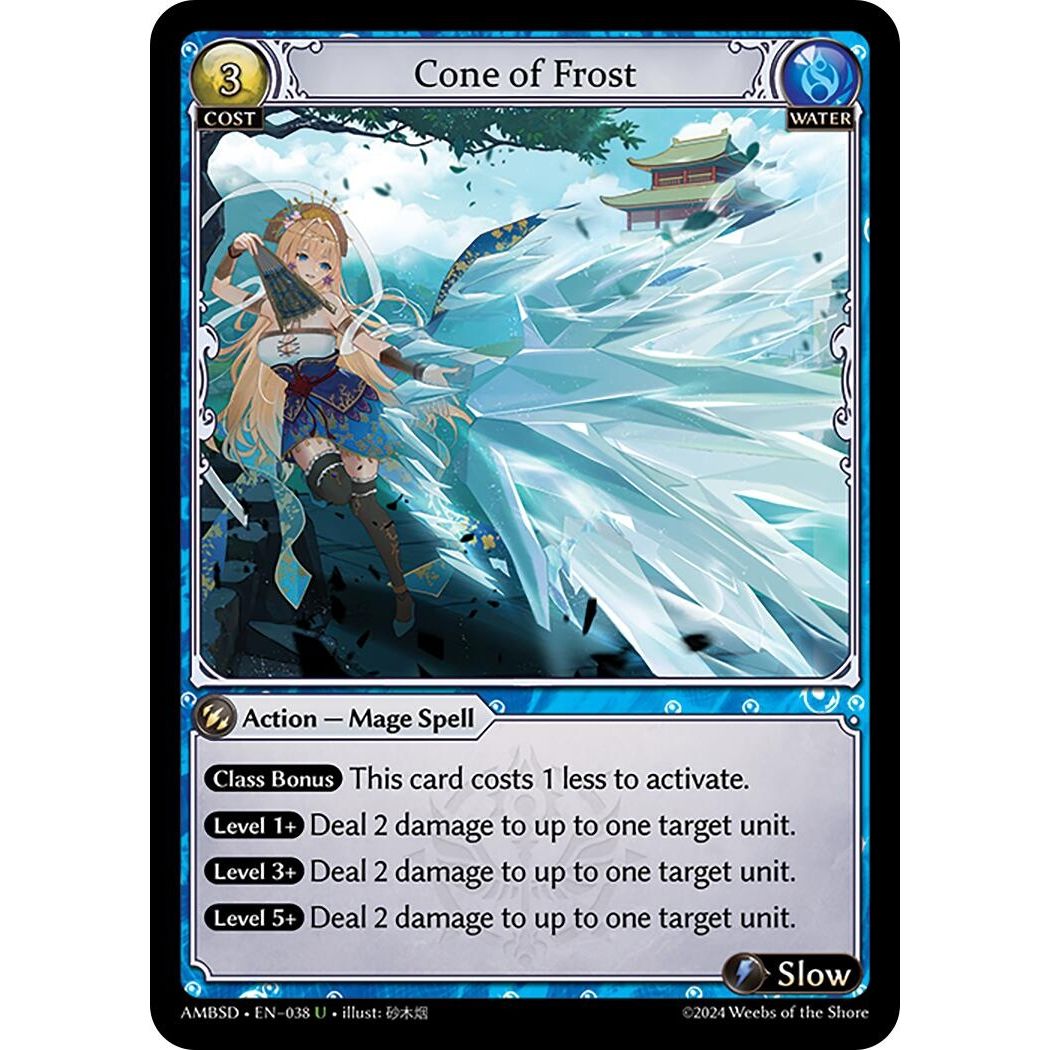 Image for Cone of Frost (038) (AMBSD) - Grand Archive TCG