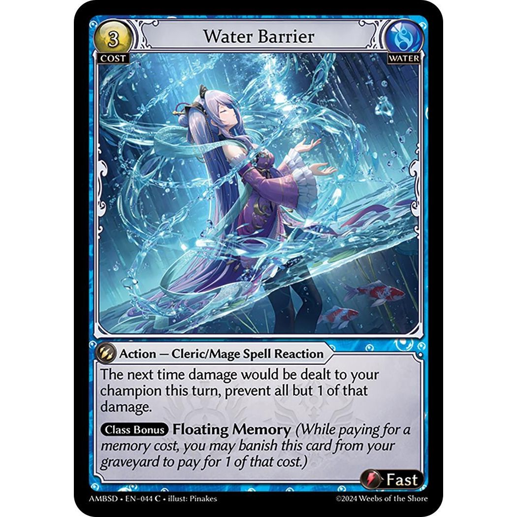 Image for Water Barrier (044) (AMBSD) - Grand Archive TCG
