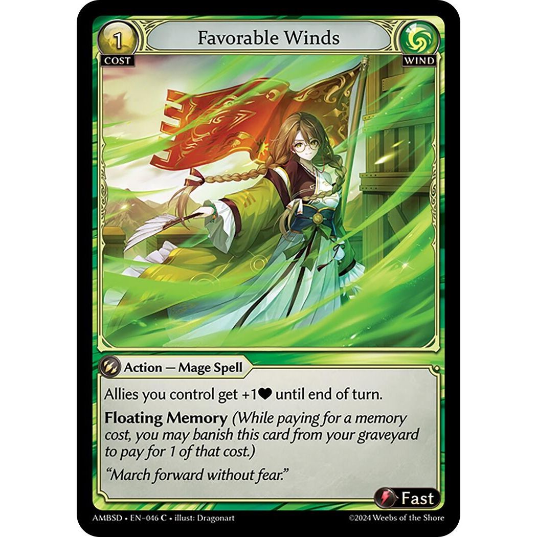 Image for Favorable Winds (046) (AMBSD) - Grand Archive TCG