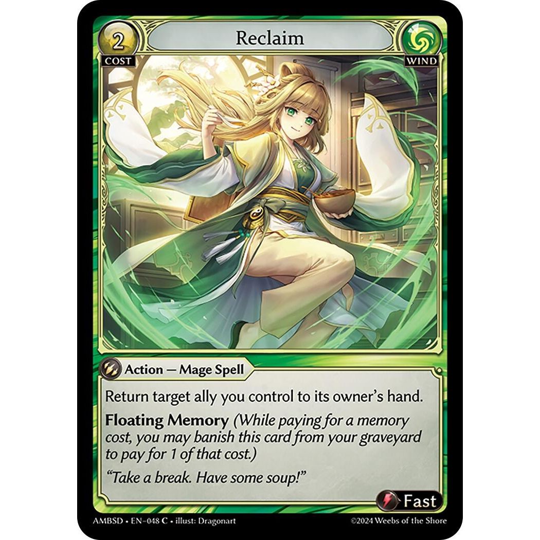 Image for Reclaim (048) (AMBSD) - Grand Archive TCG