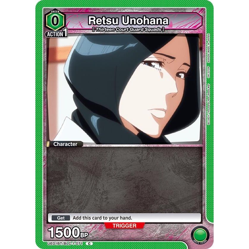 Image for Retsu Unohana (071) (Box Topper Foil) (UE01BT/BLC-1-071) (UE01BT) - Union Arena