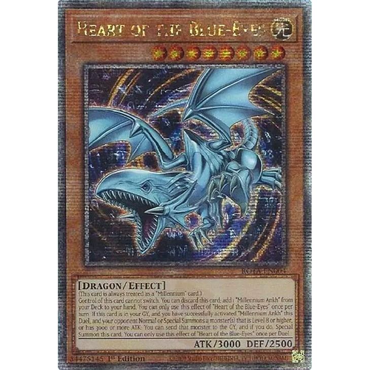 Image for Heart of the Blue-Eyes (Quarter Century Secret Rare) (ROTA-EN004) (ROTA) - YuGiOh