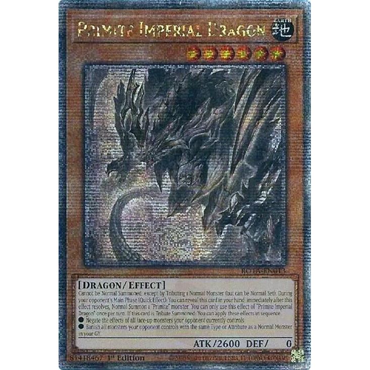 Image for Primite Imperial Dragon (Quarter Century Secret Rare) (ROTA-EN013) (ROTA) - YuGiOh