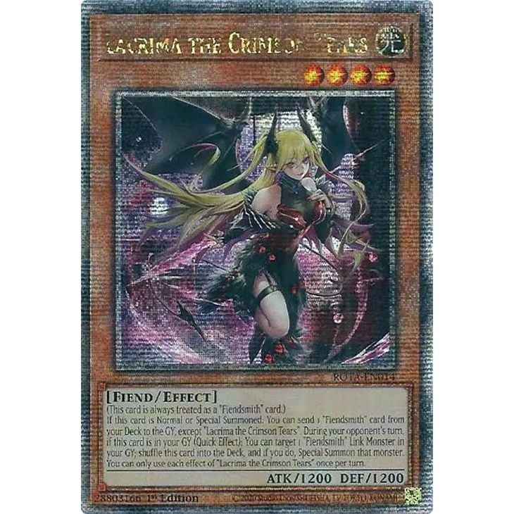 Image for Lacrima the Crimson Tears (Quarter Century Secret Rare) (ROTA-EN014) (ROTA) - YuGiOh