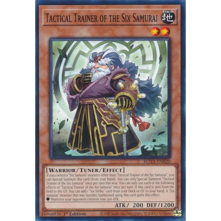 Image for Tactical Trainer of the Six Samurai (ROTA-EN020) (ROTA) - YuGiOh