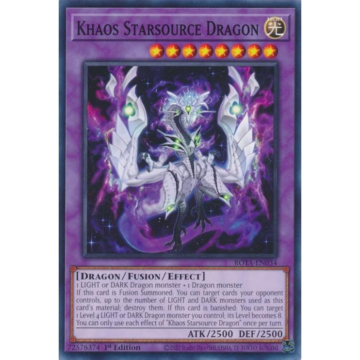Image for Khaos Starsource Dragon (ROTA-EN034) (ROTA) - YuGiOh